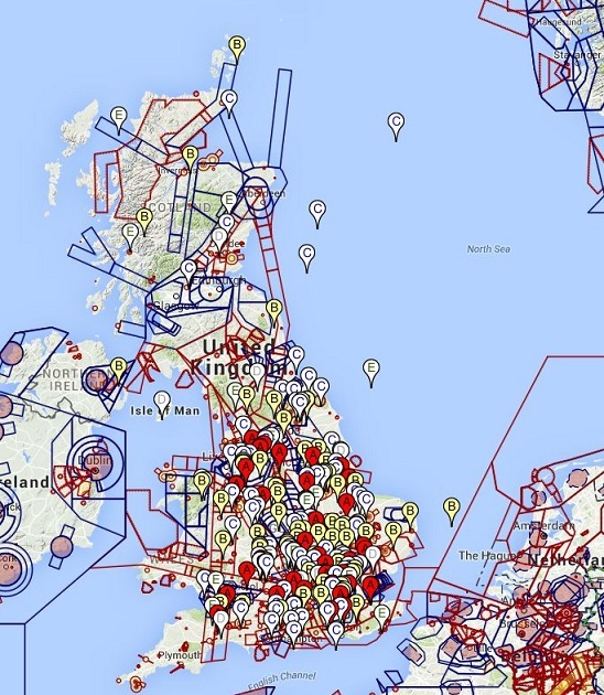Interactive map of UK Airprox locations UK Airprox Board